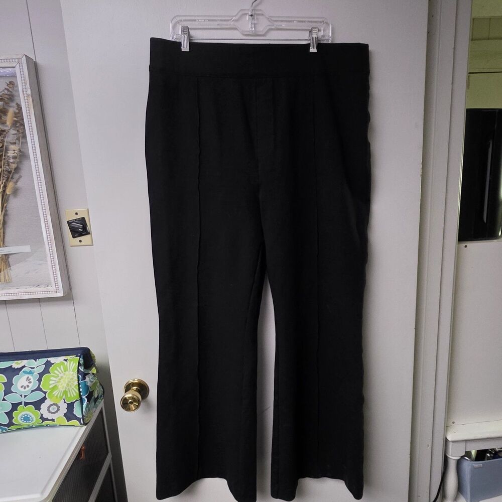 Spanx Black Micro Flare Pants Sz 3X